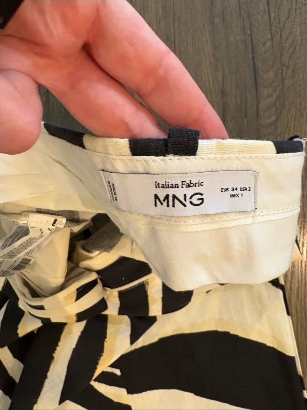 🔸NWT🔸Mango Linen Wide Leg Zebra Print pants
